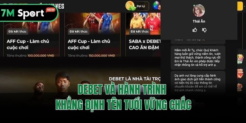 DEBET và hành trình khẳng định tên tuổi vững chắc